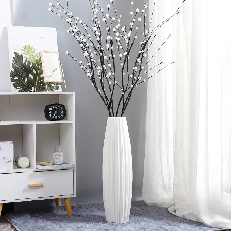 Interior Design Organic Modern - Duże ceramiczne donice hydroponiczne na podłogę