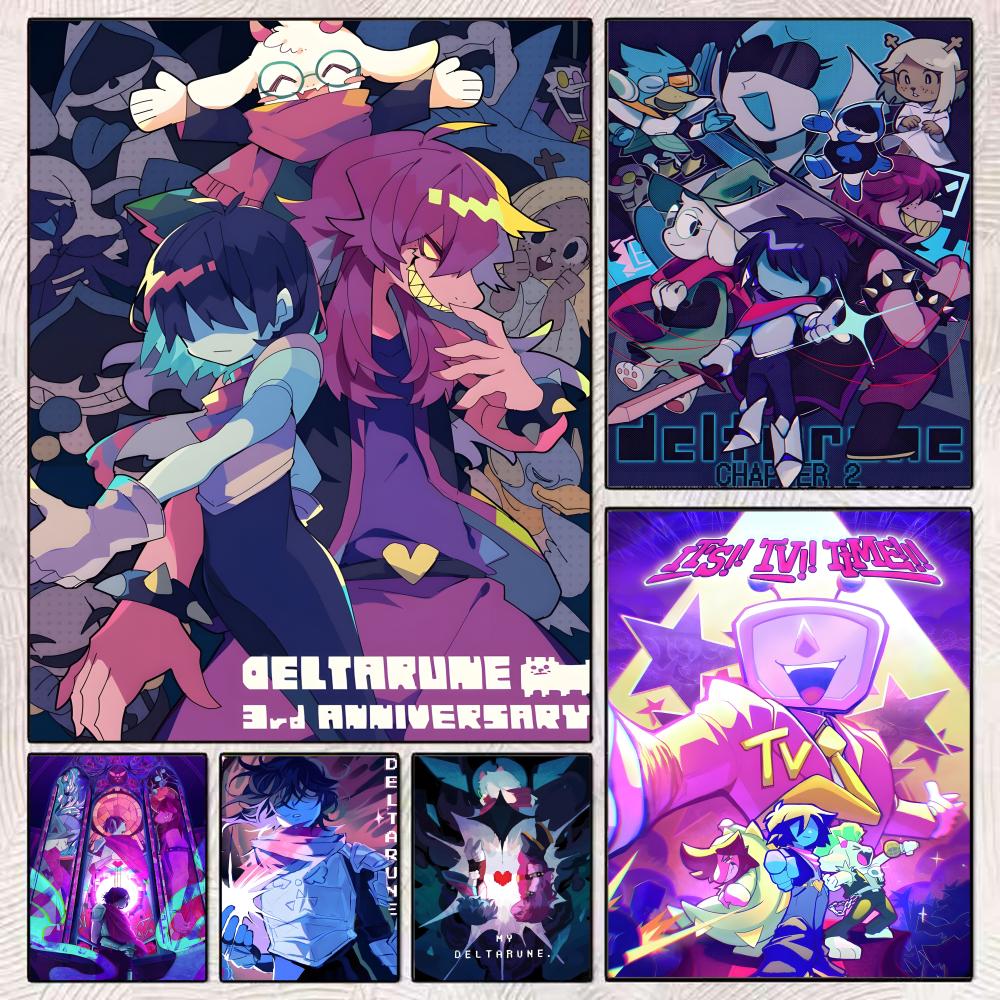 Interior Design Drawing - Gra wideo D-Deltarune Obraz Kaligrafia Trwały
