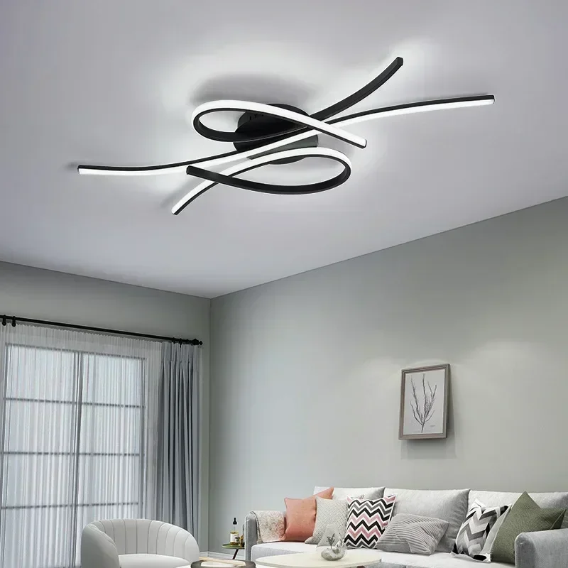 Interior Design Minimalist - Nowoczesna lampa sufitowa LED do salonu