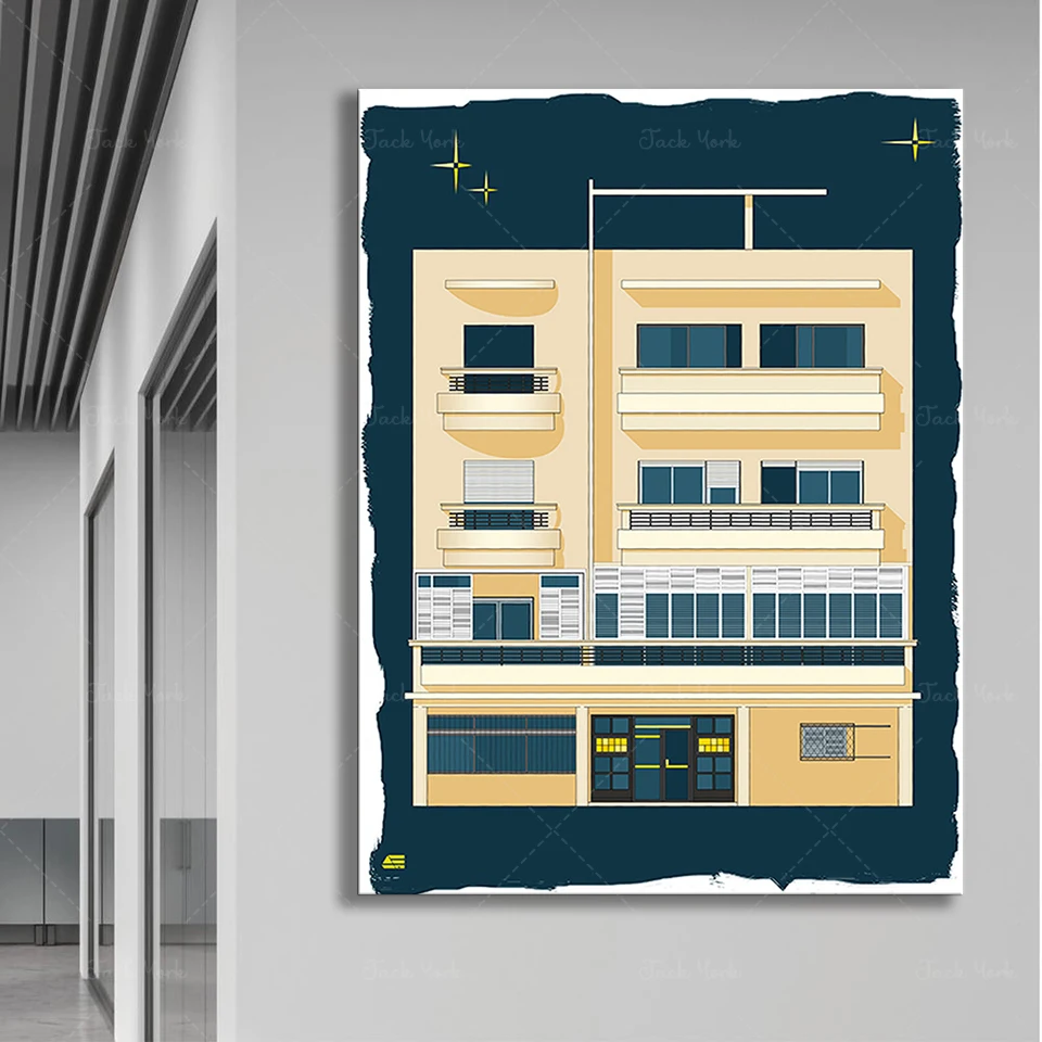 Interior Design York - Bauhaus Tel Aviv Print Nowoczesne drukowalne