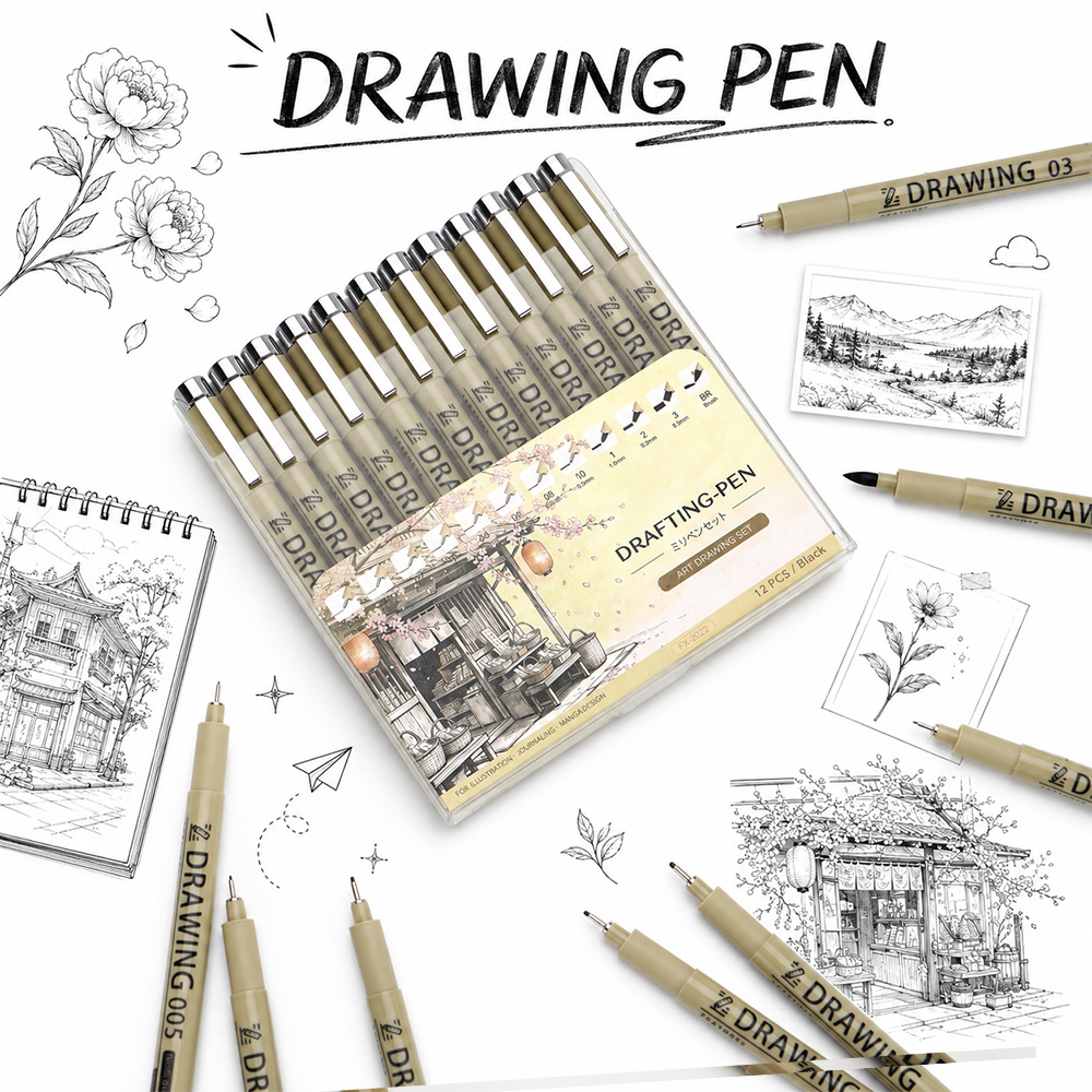 Zestaw 12 cienkopisów Micron d – Interior Design Drawing recenzja i cena