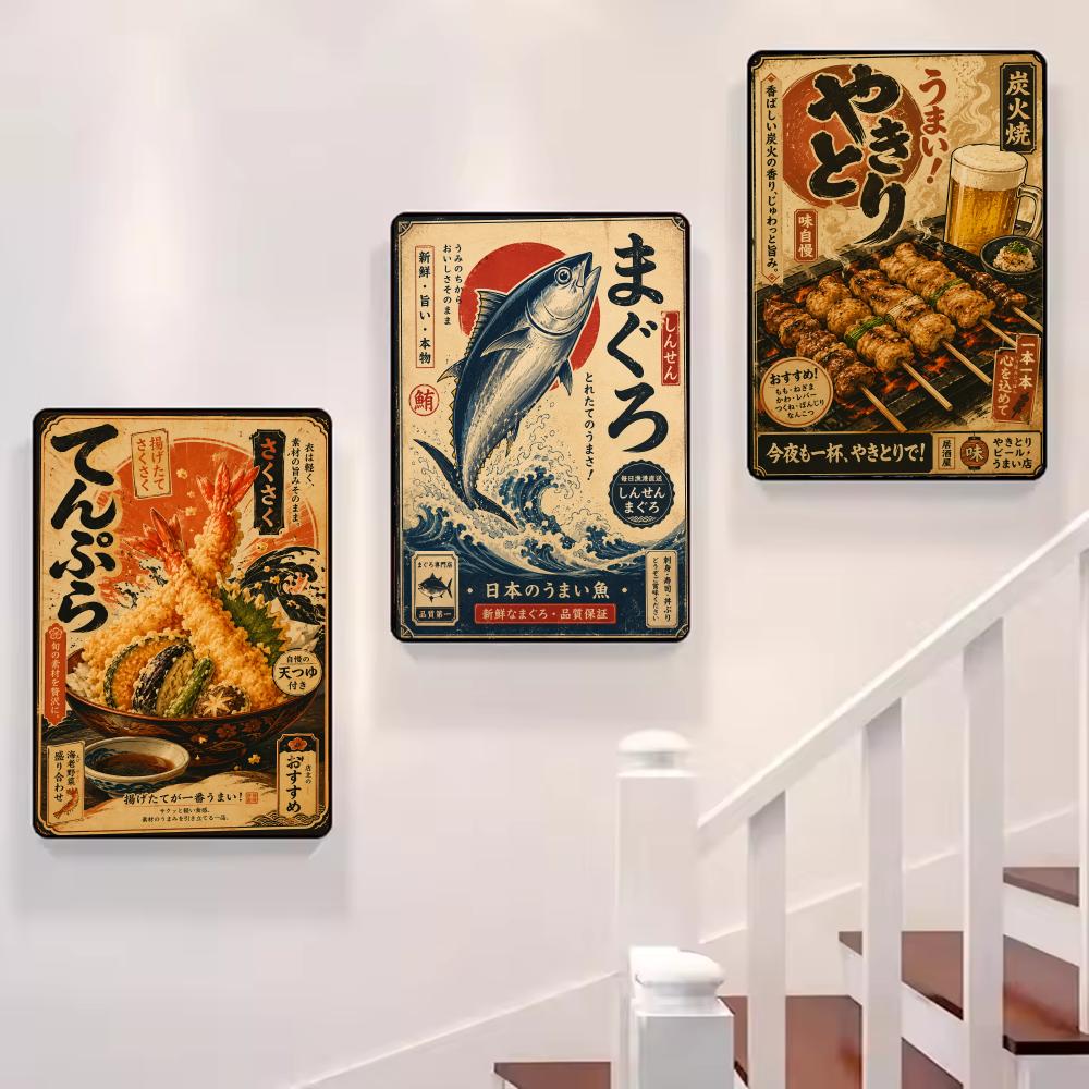 Vintage Japońskie Sushi Rybne  – Interior Design Drawing recenzja i cena